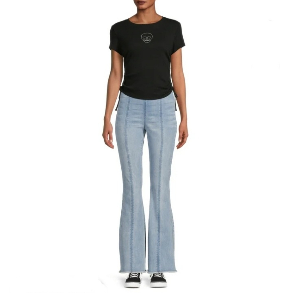 No Boundaries Pull On Flare Jeans Size 15 17 NEW NWT